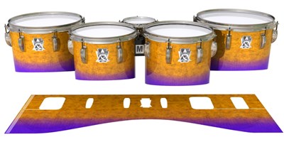 Ludwig Ultimate Series Tenor Drum Slips - Purple Canyon Rain (Orange) (Purple)