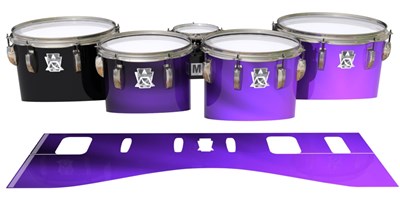 Ludwig Ultimate Series Tenor Drum Slips - Purple Light Rays (Themed)