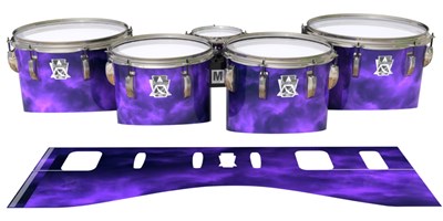 Ludwig Ultimate Series Tenor Drum Slips - Purple Smokey Clouds (Themed)