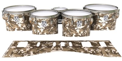 Ludwig Ultimate Series Tenor Drum Slips - Quicksand Traditional Camouflage (Neutral)