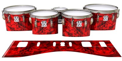 Ludwig Ultimate Series Tenor Drum Slips - Red Cosmic Glass (Red)