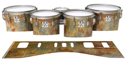 Ludwig Ultimate Series Tenor Drum Slips - Rusted Metal (Themed)
