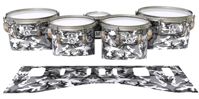 Ludwig Ultimate Series Tenor Drum Slips - Siberian Traditional Camouflage (Neutral)