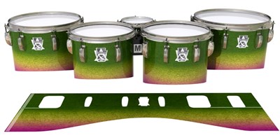 Ludwig Ultimate Series Tenor Drum Slips - Tropical Hybrid (Green) (Yellow)