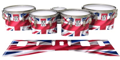 Ludwig Ultimate Series Tenor Drum Slips - Union Jack (Themed)