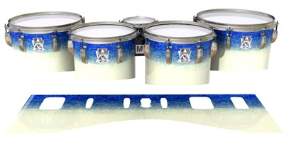 Ludwig Ultimate Series Tenor Drum Slips - Vanilla Beach (Blue)