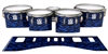 Ludwig Ultimate Series Tenor Drum Slips - Wave Brush Strokes Blue and Black (Blue)