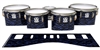 Ludwig Ultimate Series Tenor Drum Slips - Wave Brush Strokes Navy Blue and Black (Blue)