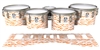 Ludwig Ultimate Series Tenor Drum Slips - Wave Brush Strokes Orange and White (Orange)