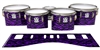 Ludwig Ultimate Series Tenor Drum Slips - Wave Brush Strokes Purple and Black (Purple)