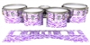 Ludwig Ultimate Series Tenor Drum Slips - Wave Brush Strokes Purple and White (Purple)