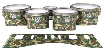 Ludwig Ultimate Series Tenor Drum Slips - Woodland Traditional Camouflage (Neutral)