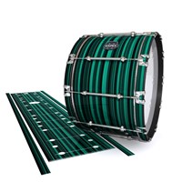 Mapex Quantum Bass Drum Slip - Aqua Horizon Stripes (Aqua)