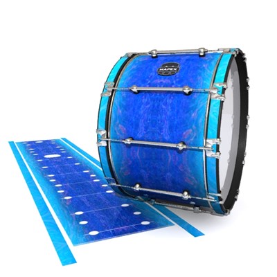 Mapex Quantum Bass Drum Slip - Aquatic Blue Fade (Blue)