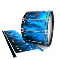 Mapex Quantum Bass Drum Slip - Blue Flames (Themed)