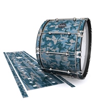 Mapex Quantum Bass Drum Slip - Blue Slate Traditional Camouflage (Blue)