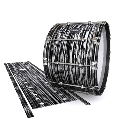 Mapex Quantum Bass Drum Slip - Chaos Brush Strokes Grey and Black (Neutral)