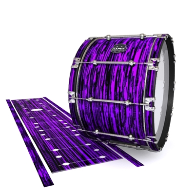 Mapex Quantum Bass Drum Slip - Chaos Brush Strokes Purple and Black (Purple)