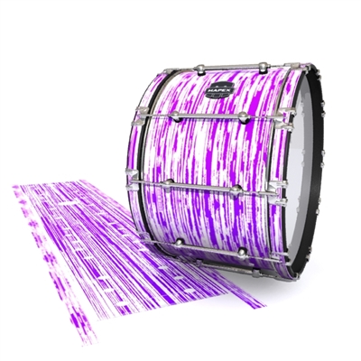 Mapex Quantum Bass Drum Slip - Chaos Brush Strokes Purple and White (Purple)