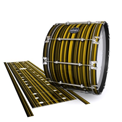 Mapex Quantum Bass Drum Slip - Gold Horizon Stripes (Yellow)