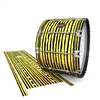 Mapex Quantum Bass Drum Slip - Lateral Brush Strokes Yellow and Black (Yellow)
