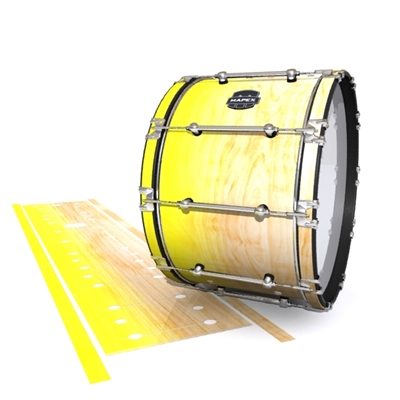 Mapex Quantum Bass Drum Slip - Maple Woodgrain Yellow Fade (Yellow)
