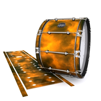 Mapex Quantum Bass Drum Slip - Orange Smokey Clouds (Themed)