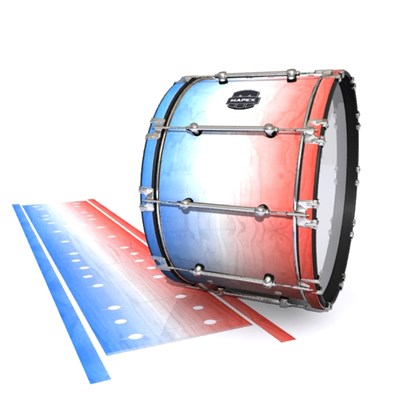 Mapex Quantum Bass Drum Slip - Patriotic Maple Fade (Red) (Blue)