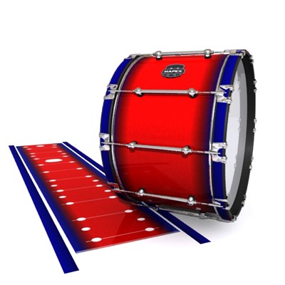 Mapex Quantum Bass Drum Slip - Red Arrow (Red) (Blue)