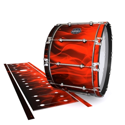 Mapex Quantum Bass Drum Slip - Red Flames (Themed)