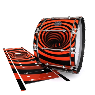 Mapex Quantum Bass Drum Slip - Red Vortex Illusion (Themed)