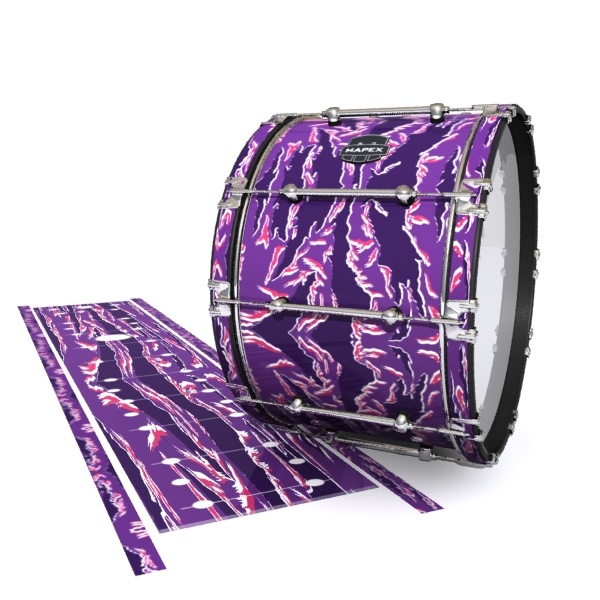 Mapex Quantum Bass Drum Slip - Violet Voltage Tiger Camouflage (Purple)