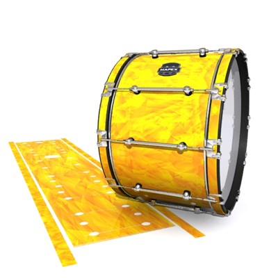 Mapex Quantum Bass Drum Slip - Yellow Cosmic Glass (Yellow) (Orange)