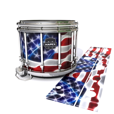 Mapex Quantum Snare Drum Slip - Stylized American Flag