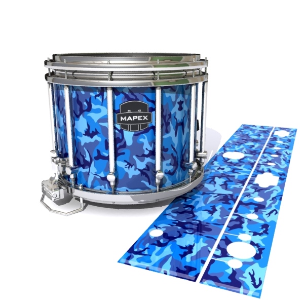 Mapex Quantum Snare Drum Slip - Blue Wing Traditional Camouflage (Blue)