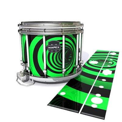Mapex Quantum Snare Drum Slip - Green Vortex Illusion (Themed)