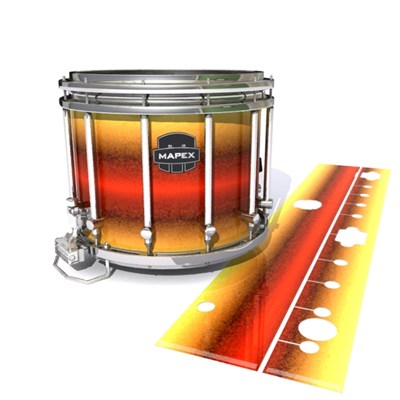 Mapex Quantum Snare Drum Slip - Jupiter Storm (Red) (Yellow)