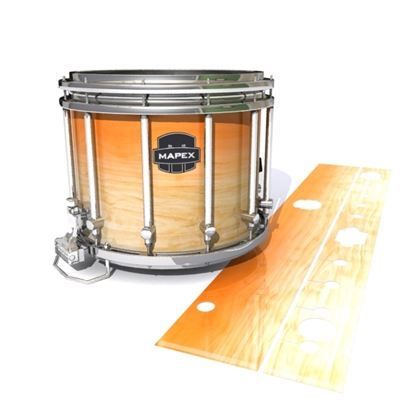 Mapex Quantum Snare Drum Slip - Maple Woodgrain Orange Fade (Orange)