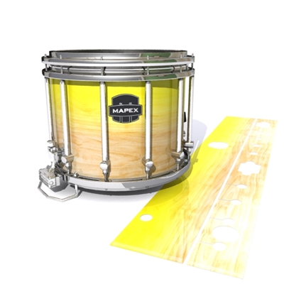 Mapex Quantum Snare Drum Slip - Maple Woodgrain Yellow Fade (Yellow)