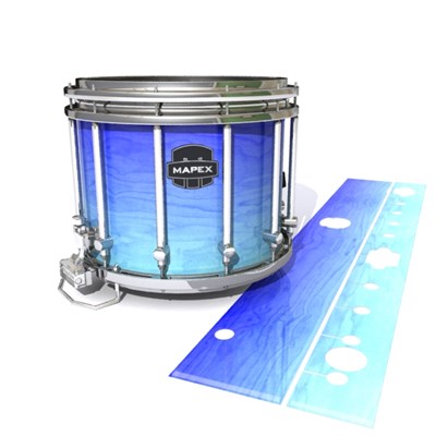 Mapex Quantum Snare Drum Slip - Marine Maple Fade (Blue)