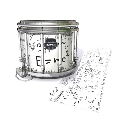 Mapex Quantum Snare Drum Slip - Mathmatical Equations on White (Themed)