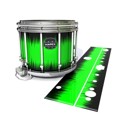 Mapex Quantum Snare Drum Slip - Nightbreak (Green)