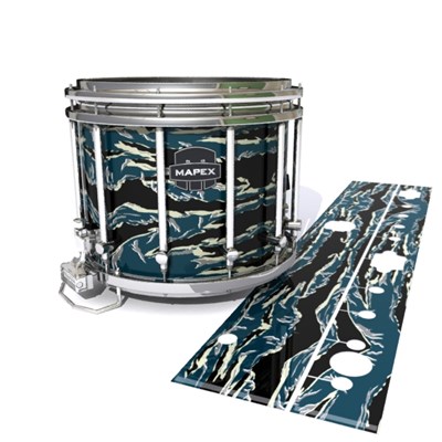 Mapex Quantum Snare Drum Slip - Nighthawk Tiger Camouflage (Blue)