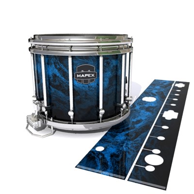 Mapex Quantum Snare Drum Slip - Ocean GEO Marble Fade (Blue)