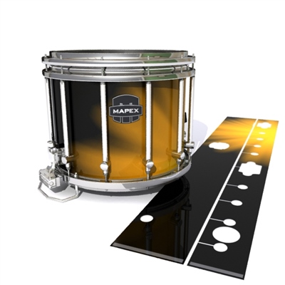 Mapex Quantum Snare Drum Slip - Orange Light Rays (Themed)