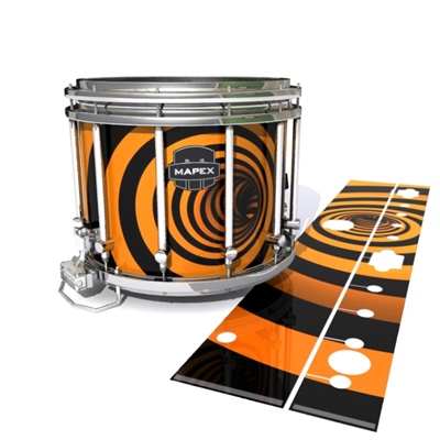 Mapex Quantum Snare Drum Slip - Orange Vortex Illusion (Themed)2