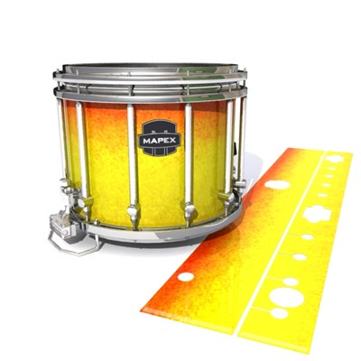 Mapex Quantum Snare Drum Slip - Phoenix Fire (Yellow) (Orange)