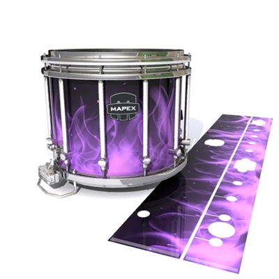 Mapex Quantum Snare Drum Slip - Purple Flames (Themed)
