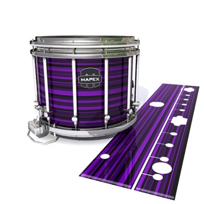 Mapex Quantum Snare Drum Slip - Purple Horizon Stripes (Purple)