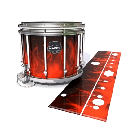 Mapex Quantum Snare Drum Slip - Red Flames (Themed)